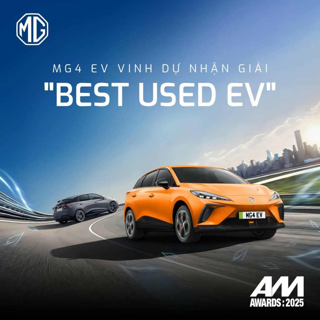 MG5 EV vinh dự nhận giải "Best Used EV"